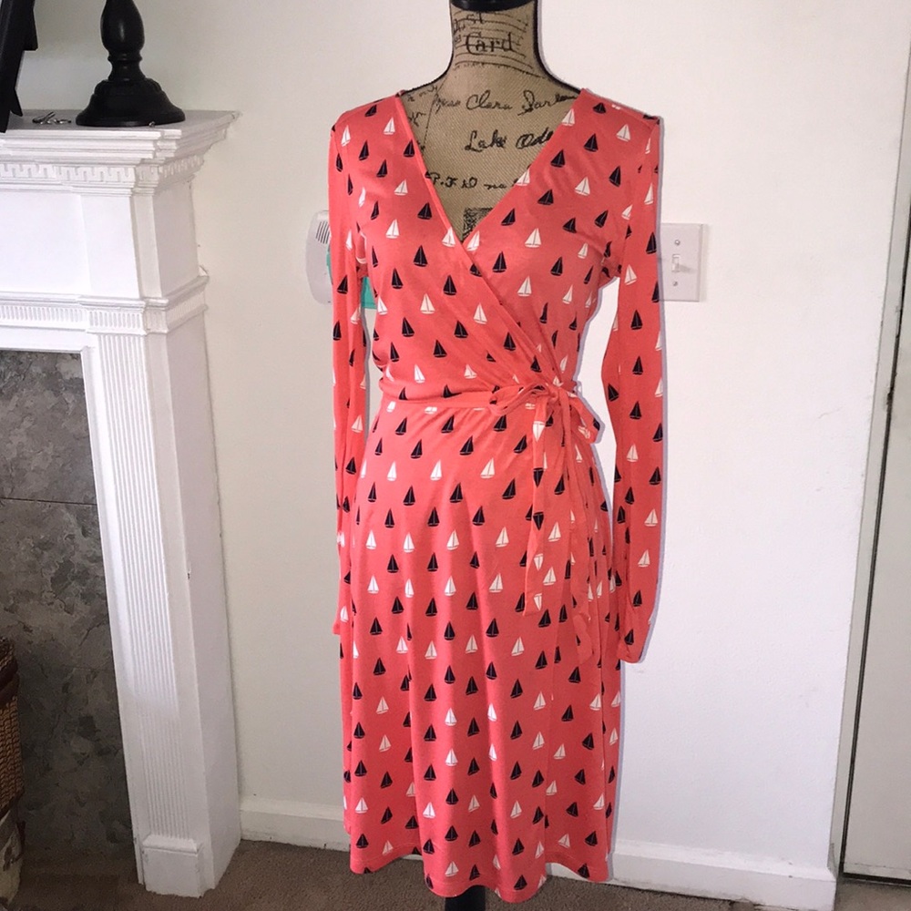 Old Navy nautical wrap dress